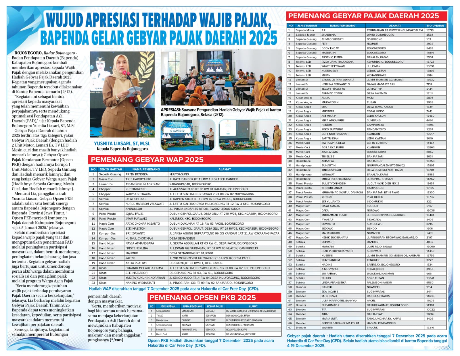 🎉 Semarak Gebyar Pajak 2025 dan Kebersamaan ASN Bojonegoro