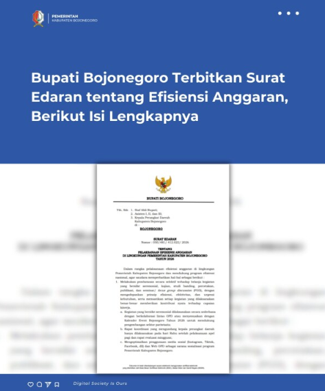 Pemkab Bojonegoro Perkuat Efisiensi Anggaran 2026 untuk Tata Kelola Efektif dan Berkelanjutan