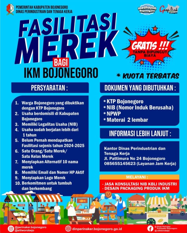 Pemkab Bojonegoro Sediakan Fasilitasi Merek Gratis untuk Dorong IKM Lokal Naik Kelas