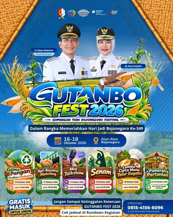 Dorong Inovasi Produk Pertanian Unggulan, Pemkab Bojonegoro Bakal Gelar Festival GutAnBo