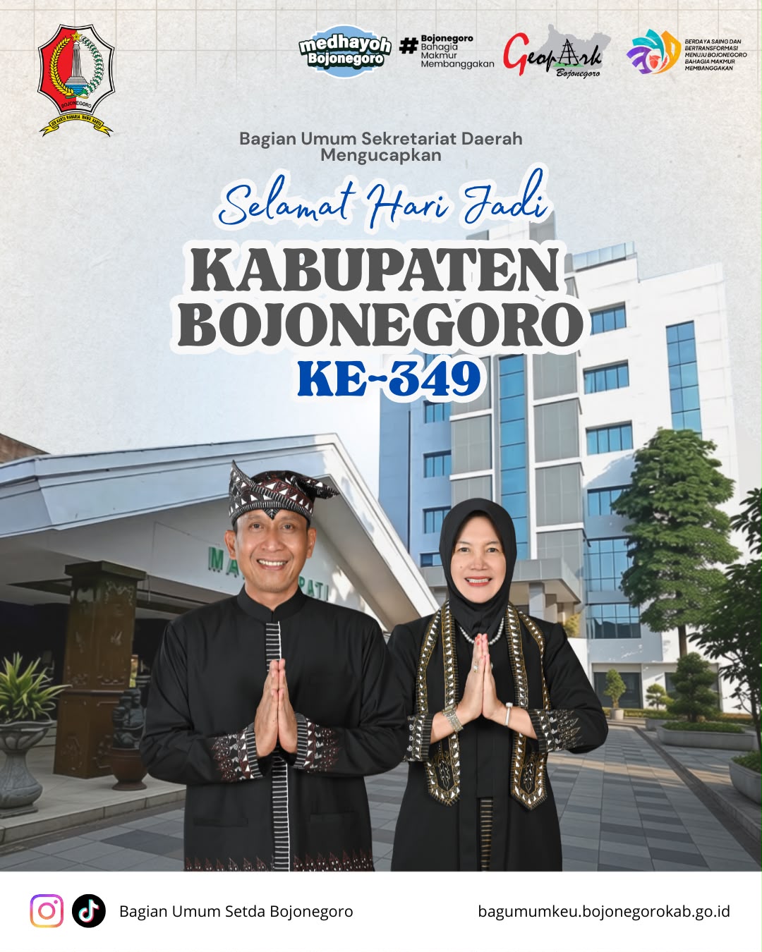 Bagian Umum Setda Bojonegoro Ucapkan Selamat Hari Jadi Kabupaten Bojonegoro ke-349